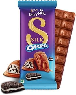 - Cadbury Dairy Milk Silk Oreo Chocolate Bar, 124 g