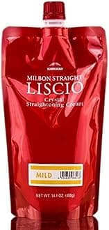 LISCIO Crystal Mild Straightening Cream & Neutralizer, 14.1OZ each, Made in Japan