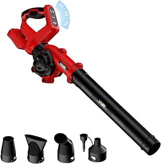 Leaf Blower, Cordless Leaf Blower for Milwaukee M18 Battery, 3 Speed Modes Up to 200MPH, 270° Rotatable Electric Leaf Blower with 4 Blowing Nozzles for Lawn Care and Yard(Battery Not Included)
