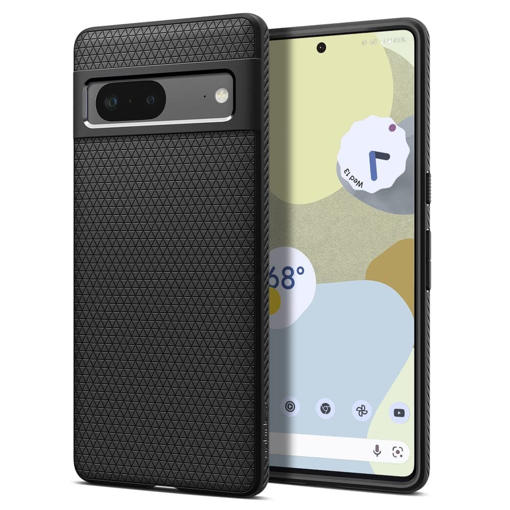 Spigen Liquid Air for Google Pixel 7 Case, Pixel 7 Back Cover (2022) - TPU|Matte Black