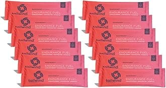 Tailwind Nutrition Caffeinated Raspberry Buzz Endurance Fuel (12 Stick Packs) - Hydration Drink Mix with Electrolytes, Carbohydrates - Non-GMO, Gluten-Free, Vegan, No Soy or Dairy