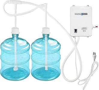 - 110V Drinking Water Pump for 5 Gallon Bottle Dispenser Pump System for Refrigerator Ice Maker Coffee Machine Faucet (Classic- Dual Inlet)