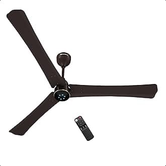 atomberg Renesa Halo Smart 1400mm BLDC Ceiling Fan with IoT & Remote | BEE 5 star | High Air Delivery | Low noise operation | LED Speed Indicator | Sleek Design | 3 Year Warranty| Blaze Brown