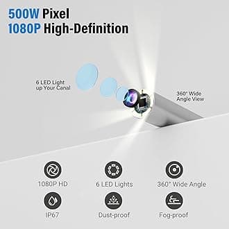 Ear Wax Removal - Earwax Remover Tool with 8 Pcs Ear Set - Ear Canal Cleaner with 1080P Camera - Ear Cleaning Kit with 6 Ear Scoops - Ear Wax Cleaner with Camera-Otoscope Ear Pick for iOS & Android