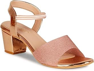 Smart & SleekWomen's Sequins Block Heels Fashion Sandals for Women & Girls latest Collection & Stylish ComfortableAB35.