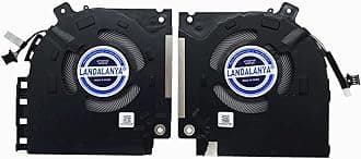 Replacement New Laptop CPU+GPU The Main Cooling Fan for Dell Alienware X15 R1 X15 R2 RTX30 Series 082VD4 0V0G61 DFS5K22305283T FND3 DFS5K22115371S FND2 ND85C42-21F16 ND85C43-21F17 DC5V Fan
