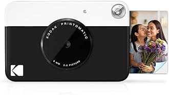 Printomatic Full-Color Instant Print Digital Camera, Zink 2x3" (5.1x7.5 cm) Sticky-Back Photo Paper, 5MP, Portable, Creative Fun Gift for Birthday, Christmas, Holiday, Black