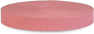 Heavy Cotton Webbing 1 1/2 Inch - Straps for Arts and Crafts - 5, 10, 25, or 50 Yards, Over 10 Colors - MATADOR USEFUL GOODS (Rose Pink, 50 Yards)