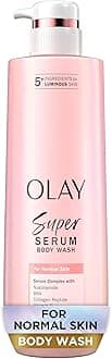 Super Serum Body Wash for Normal Skin, 24hr Long Lasting Hydration, 5+ Ingredient Serum Complex for Bright Even Firm Luminous Skin, 18.5 fl oz