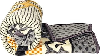 VAS COLLECTIONS® Premium Soft Mink Blanket - Warm & Cozy, King Double Bed, Plush Fleece for Bed, Couch, Sofa - Luxurious Winter Blanket 2.5Kg Multi-2