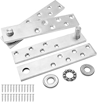 TamBee Pivot Door Hinge Hardware Heavy Duty Hidden Door Hinge Hardware Secret Door Hinges Hidden Bookcase Hinges Stainless Steel Invisible Hinge Hardware