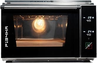 Effeuno P134HA 509 PRO Electric Pizza Oven with Biscotto Stone - Countertop Indoor/Outdoor Pizza Maker, Heats to 509°C, Bakes in 90 Seconds, Digital Touchscreen, UK 13-Amp Plug - Made in Italy