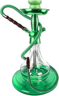 Hookah Set Premium Portable Bottle Hookah Stem Kit Universal Hookah Shisha Set Kit Green (Green)