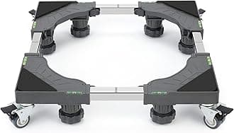 W B D WEIBIDA Adjustable Appliance Dolly Cart with 4 Locking Wheels and 8 Dolly Feet, Max Weight 600LBS, Small Furniture Appliance Rollers for Dryer, Refrigerator and Washer, 16” to 24-3/8” Adjustable