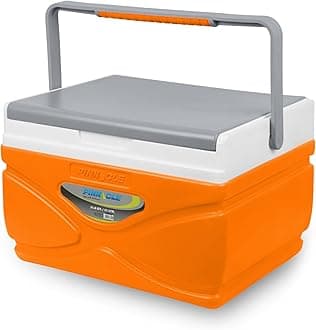 Pinnacle Prudence 11L Chiller Ice Box | Fits 16 Cans | Hold Ice Upto 48hrs | Lid Used as Tray | Portable Insulated Ice Cooler Box for Car Travel,Parties, Medical, Picnics, Camping, Sports