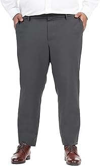 The Pant ProjectStretchable Formal Pants for Plus Size Men | Stylish Slim Fit Luxury PV Lycra Men's Wear Trousers for Office or Party | Mens Fashion Dress Trouser Pant