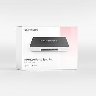 Fancy LEDs Sync Box Ambient TV Backlight Sync Box HDMI 2.0 All TV Sizes Fancy LED (70"~90")