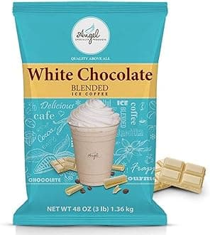 Blended Ice Coffee - Frappe Powder Mix - White Chocolate Mocha [3 LB] [34 Servings]