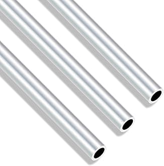 6063 Aluminium Round Tubes, 11mm OD 8mm ID 300mm Length 1.5mm Wall Seamless Straight Aluminium Tubing Pipe(3PCS)