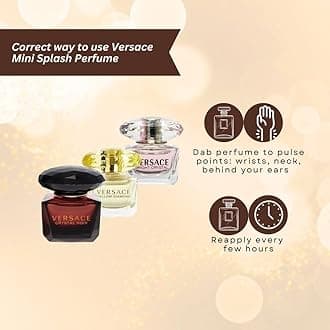 Versace Miniatures Gift Set Collection: Crystal Noir, Bright Crystal & Yellow Diamond (3x5ml)