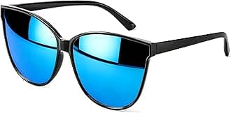 Cat Eyes Sunglasses for Women, Polarized Oversized Fashion Vintage Eyewear for Driving Fishing - 100% UV Protection