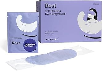 Rest: Self Heating Warm Compress for Dry Eyes | Heated Eye Mask for Fast Relief | No Microwave or Washcloth Needed | Travel Ready | 30 Count