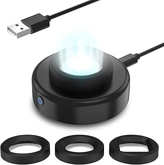 - Solar Watch Charger, 8H Timing Off with Men, Women & Square 3 Caps, LED UV Light Fast Charge Eco Driver Watches Compatible Casio/Tough/Protrek/Seiko/Citizen/Garmin/Timex/Bering/FANMIS (Black)