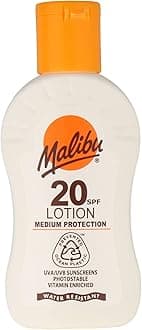 Malibu Sun SPF 20 Lotion, Medium Protection Sun Cream, Water Resistant, Vitam...