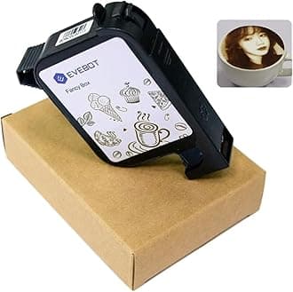 EVEBOT High Speed Coffee Printer Ink Cartridge Replacement for EB-Pro, Printing Exquisite Patterned Coffee Latte Art Fancy Box FB2, Brown FancyBox