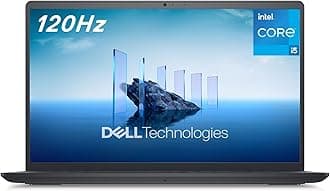 Inspiron 3520 Laptop - 15.6-inch FHD (1920 x 1080) 120Hz Display, Intel Core i5-1235U Processor, 8GB DDR4 RAM, 512GB SSD, WiFi 5, Windows 11 S Mode - Carbon Black