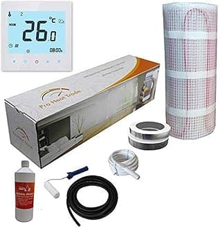 Electric Underfloor Yellow Box Heating kit 150w - 3.0m2 - White WiFi Thermostat