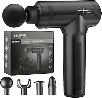 Massage Gun Deep Tissue - Back Muscle Massager w/High Torque Motor for Back Pain, Shoulder, Neck, Body, All Muscles Recover & Massage