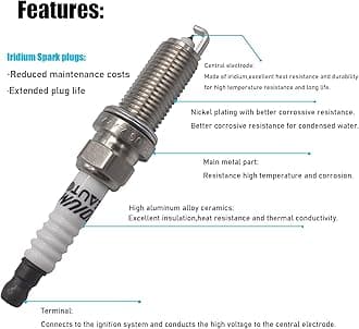 UF316 Ignition Coil Pack 90919-02240 And Iridium Spark Plugs 7090 Set Of 4PCS Compatible With Toyota Yaris 2007-2019,Prius C 2012-2019,Echo 2000-2005,Prius 2001-2009&Scion XA XB 2004-2006 1.5L L4