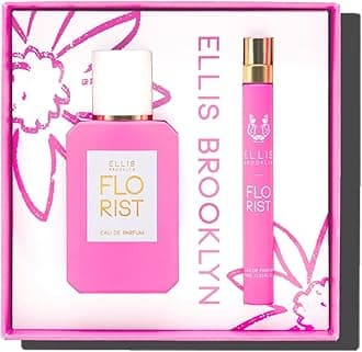 FLORIST Eau de Parfum Gift Set, Floral Perfume for Women with Bergamot, Tuberose & Cedarwood, Vegan, Cruelty-Free, Sustainable Ingredients, Made in USA, 50ml/1.7 fl oz & 10ml/0.33 fl oz