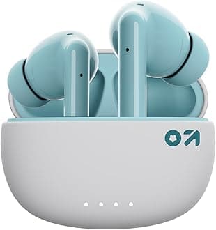 GOBOULT Z20 Made in India Ear Buds Wireless with 51H Playtime, Clear Calling ENC Mic, Low Latency Gaming, 10mm Bass Drivers Earbuds Buds TWS Bluetooth (Glacier Blue)