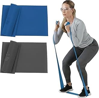 THERABAND Resistance Band Set, Professional Elastic Bands for Upper & Lower Body Exercise, Strength Training without Weights, Physical Therapy, Lower Pilates, Rehab, Beginner & Advanced Sets