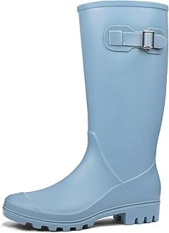 Women's Tall Rain Boots Garden Boots Waterproof Wellington Rubber Boots