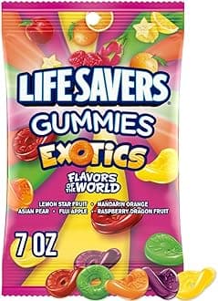 LIFE SAVERS Exotics Gummy Candy, 7 oz Bag