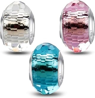 925 Sterling Silver Charms for Bracelets,Fashion DIY Dangle Pendants Beads Simulated Birthstone Charms,Birthday Gifts for Women