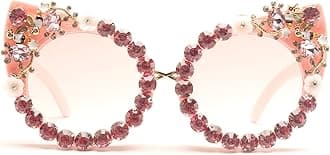 Oversized Diamond Sunglasses Women Rhinestone Cat Eye Sunglasses Vintage Female Sparkling Party sunglasses Eyewear