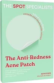 The Anti Redness Patch (48 Patches) | Bespoke Formula Pimple Patches for Face | Gentle on Skin, Tough on Redness | Results After 6 Hours | Strategically Curated Ingredients | Created By Dermatologists