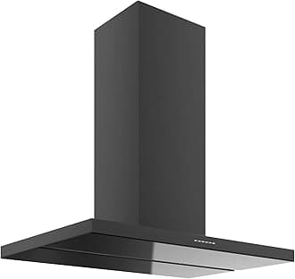 - Range Hood 36" 940-CFM | Viale Black | Island-Mount Stainless Steel Vent Hood | Modern Italian Exhaust Hood | LED, Ultra-Quiet with Blower