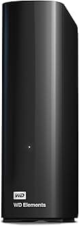 WD 24 TB Desktop HDD Elements, USB 3.0, (Extra for Photos, Music, Videos and All Other Files, Shock Resistant) Black
