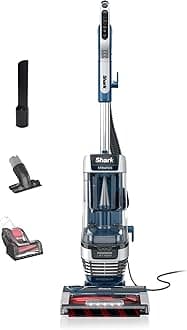 Shark Upright Vacuum, Stratos with DuoClean PowerFins, HairPro, Powered Lift-Away, Self-Cleaning Brushroll, & Odor Neutralizer Technology, Navy, AZ3002