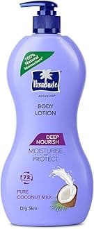 Parachute Advansed Deep Nourish Body Lotion for Women & Men, Dry Skin, 600ml | Pure Coconut Milk, 100% Natural, 72h Moisturisation