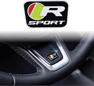 R-Dynamic Sports 3D Badge,Car Body Trunk Fender Front Grille R-Sport R S Emblem Logo Sticker,Special Vechicle Symbol Compatible with Jagvar Accessories(R-Sports)