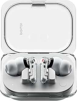 Ear (a) wireless ear buds with Active Noise Cancelling, Bass Enhance Algorithm and up to 42.5 hours of listening time - White
