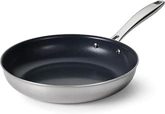 Seattle 10-Inch Tri-Ply Clad Stainless Steel Ceramic Frying Pan