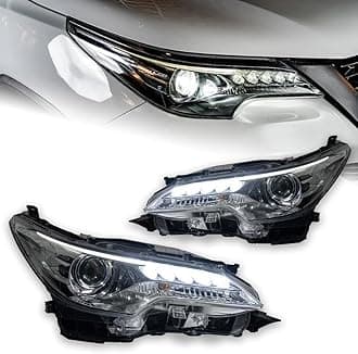 Car Front Headlight Car Styling For Toyota For Fortuner Headlights 2016-2018 All LED Headlight LED DRL Head Lamp Angel Eye Bi Xenon Accessories Car Headlight Covers