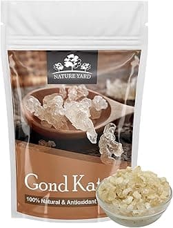 Gond Katira Pure Organic (Edible gum) tragacanth Crystals - 1 Kg - 100% Natural Superfood with Cooling Properties | Almond Gum | Badam Pisni | Chahar Gond